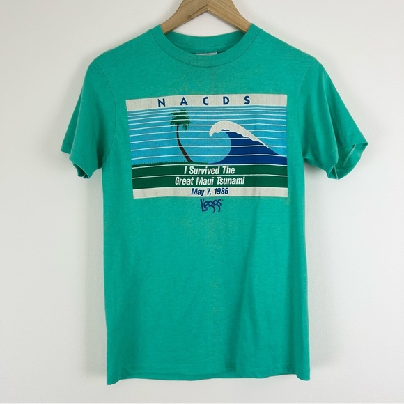 VTG 1986 Hanes L’eggs Maui Graphic Tee - Picture 2 of 12